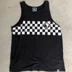 Vintage T&C surf design tank in black size XL